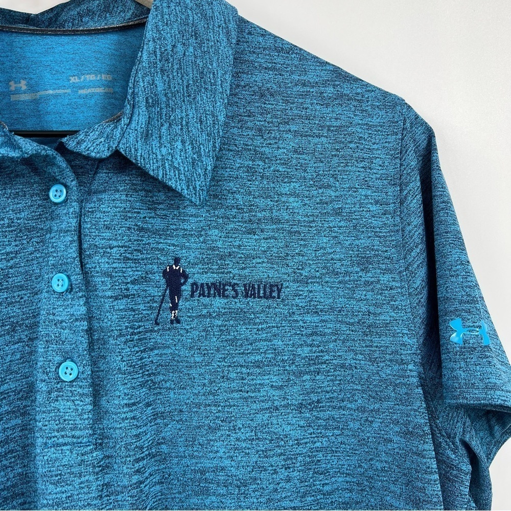 Women's Under Armour Paul's Valley Golf Course Performance Polo Blue XL - Picture 2 of 5
